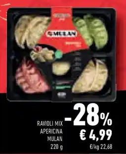 Conad Ravioli mix apericina MULAN offerta