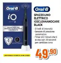 Expert Oral-b spazzolino elettrico IO2 cleanandcare black offerta