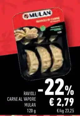 Conad Ravioli carne al vapore MULAN offerta