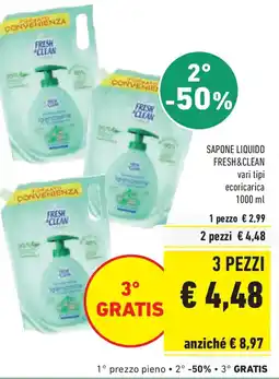 Conad Sapone liquido FRESH&CLEAN offerta