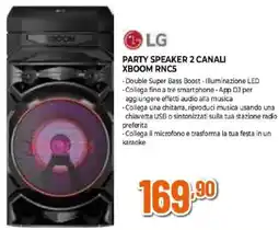 Expert LG PARTY SPEAKER 2 CANALI XBOOM RNC5 offerta