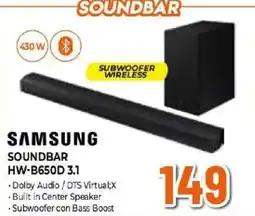 Expert SAMSUNG SOUNDBAR HW-B650D 3.1 offerta