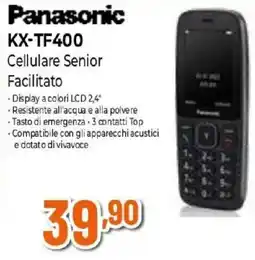 Expert Panasonic KX-TF400 Cellulare Senior Facilitato offerta