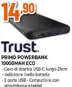 Expert Trust. PRIMO POWERBANK 10000MAH ECO offerta