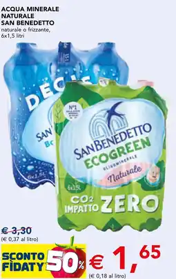 Esselunga Acqua minerale naturale SAN BENEDETTO offerta