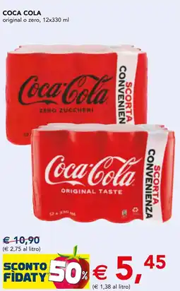 Esselunga COCA COLA original o zero offerta