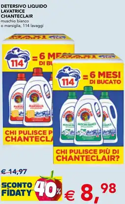 Esselunga Detersivo liquido lavatrice CHANTECLAIR offerta
