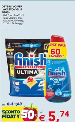 Esselunga Detersivo per lavastoviglie FINISH offerta