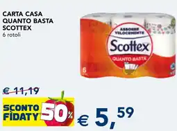 Esselunga Carta casa quanto basta SCOTTEX offerta