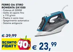 Esselunga FERRO DA STIRO ROWENTA DX1550 offerta