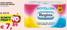 Esselunga Carta igienica rotoloni REGINA offerta