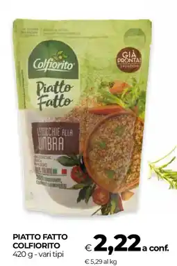 Unicoop Piatto fatto COLFIORITO offerta