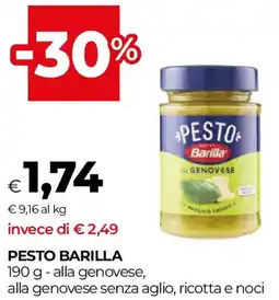 Unicoop Pesto BARILLA offerta