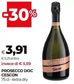Unicoop Prosecco doc CESCON offerta