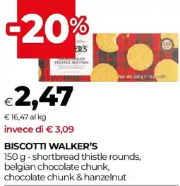 Unicoop Biscotti WALKER'S offerta