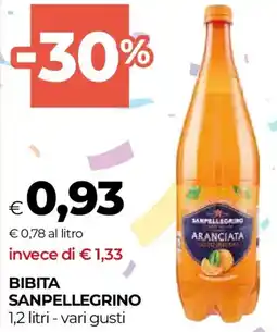 Unicoop Bibita SANPELLEGRINO offerta