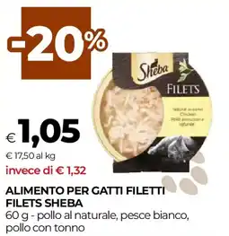 Unicoop Alimento per gatti filetti filets SHEBA offerta