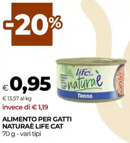 Unicoop Alimento per gatti naturaè LIFE CAT offerta