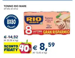 Esselunga Tonno Rio Mare all'olio di oliva offerta