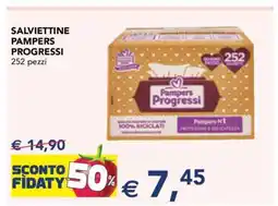 Esselunga SALVIETTINE PAMPERS PROGRESSI offerta