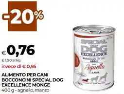 Unicoop Alimento per cani bocconcini SPECIAL DOG EXCELLENCE MONGE offerta