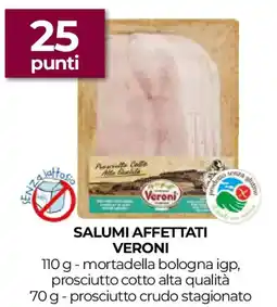 Unicoop Salumi affettati VERONI offerta
