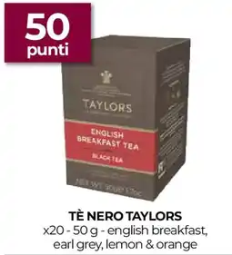Unicoop Tè nero TAYLORS x20 offerta