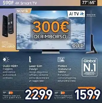 SAMSUNG S90F 4K Smart TV 77"
