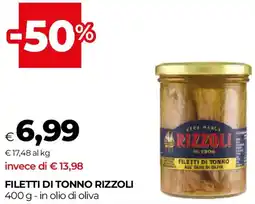 Unicoop Filetti di tonno RIZZOLI offerta
