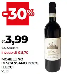 Unicoop Morellino di scansano docg I LECCI offerta