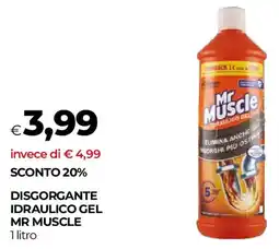 Unicoop Disgorgante idraulico gel MR MUSCLE offerta