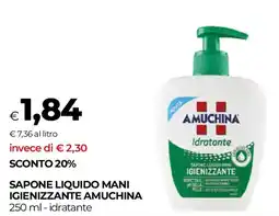 Unicoop Sapone liquido mani igienizzante AMUCHINA offerta