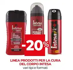 Unicoop Linea prodotti per la cura del corpo INTESA offerta