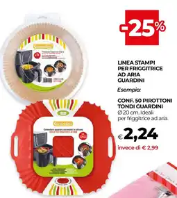 Unicoop Linea stampi per friggitrice ad aria GUARDINI offerta