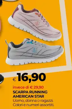 Unicoop Scarpa running american STAR offerta