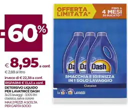 Unicoop Detersivo liquido per lavatrice DASH offerta