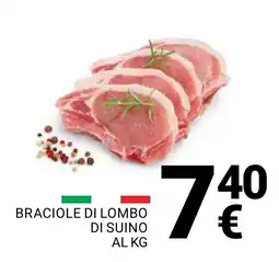 Supermercati Gulliver Braciole di lombo di suino offerta