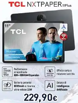 Unieuro TCL NXTPAPER 11Plus offerta