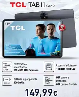 Unieuro TCL TAB11 Gen2 offerta