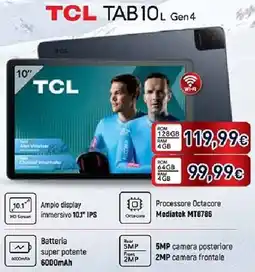Unieuro TCL TAB 10L Gen 4 offerta