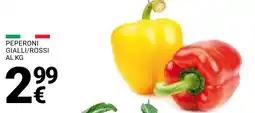Supermercati Gulliver Peperoni gialli/rossi offerta