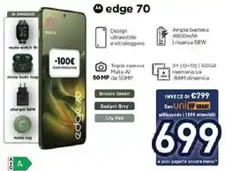 Unieuro Motorola edge 70 offerta