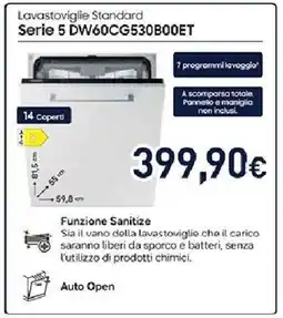 Unieuro SAMSUNG Lavastoviglie Standard Serie 5 DW60CG530B00ET offerta