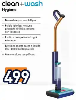 Unieuro dyson clean+wash Hygiene offerta