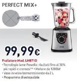 Unieuro Moulinex perfect mix+ offerta