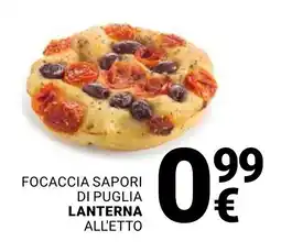 Supermercati Gulliver Focaccia sapori di puglia lanterna offerta