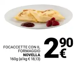 Supermercati Gulliver Focaccette con il formaggio novella offerta