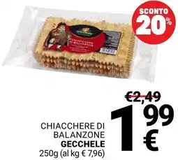Supermercati Gulliver Chiacchere di balanzone GECCHELE offerta