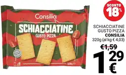 Supermercati Gulliver Schiacciatine gusto pizza CONSILIA offerta