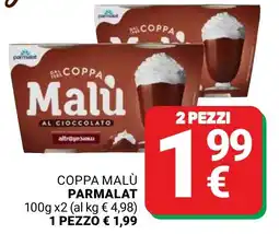 Supermercati Gulliver Coppa malù PARMALAT offerta
